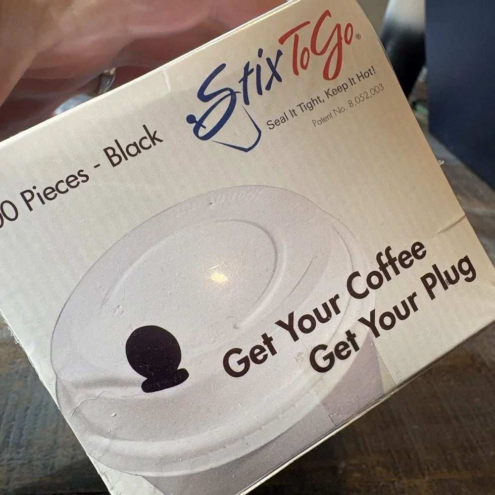Stix To Go Leak Prevention Beverage Plugs Coffee Accessory, 400 Count, BRAND NEW